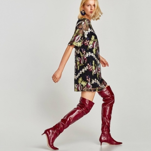 Zara embroidered tulle dress - Picture 3 of 6